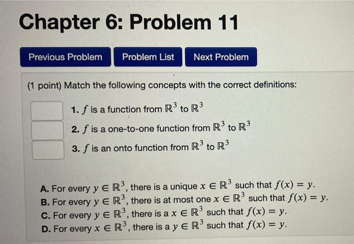 Solved Chapter 6: Problem 9 Previous Problem Problem List | Chegg.com