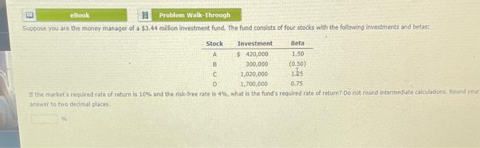 Solved E EBook Problem Walk Through Consider The Following | Chegg.com
