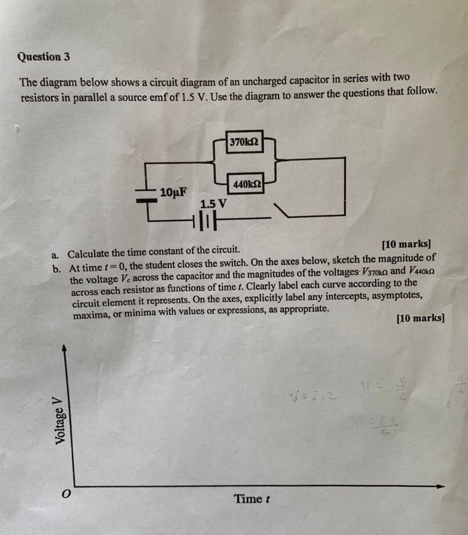 Solved The Diagram Below Shows A Circuit Diagram Of An | Chegg.com