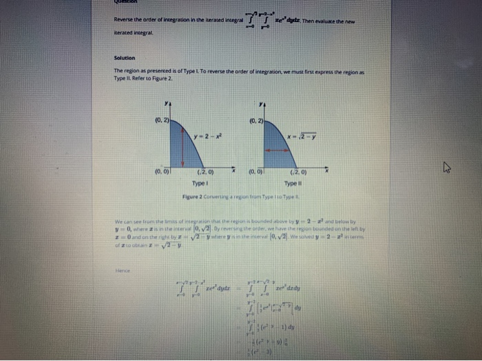 Solved Simplify the calculation of an iterated integral by | Chegg.com