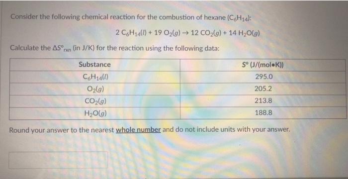 Solved Consider the following chemical reaction for the | Chegg.com