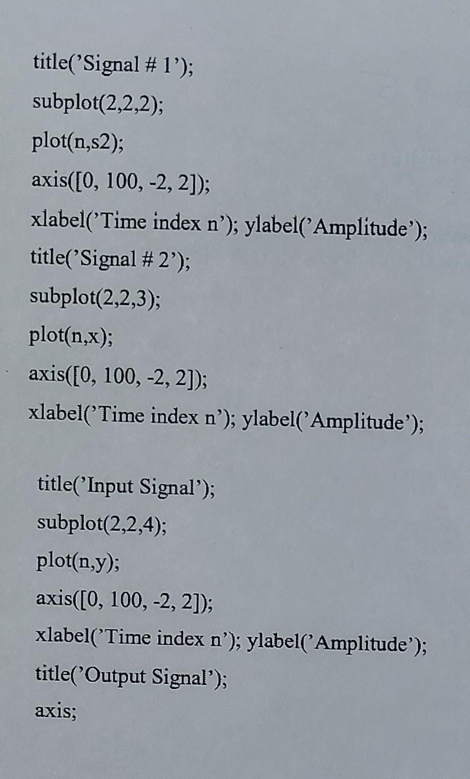 Solved Digital Filters > y = filter(num,den,x) generates an