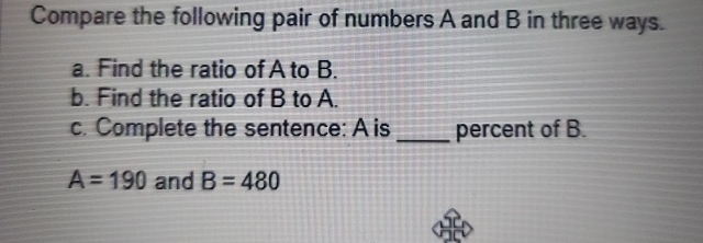 COMPARE A WITH AND B visual data 5