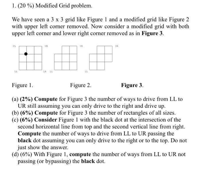 Solved We have seen a 3×3 grid like Figure 1 and a modified | Chegg.com