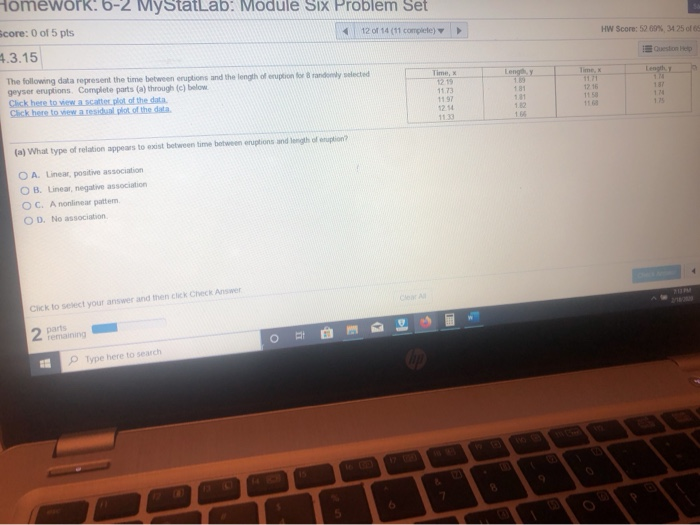 Pearson mymathlab homework answers image