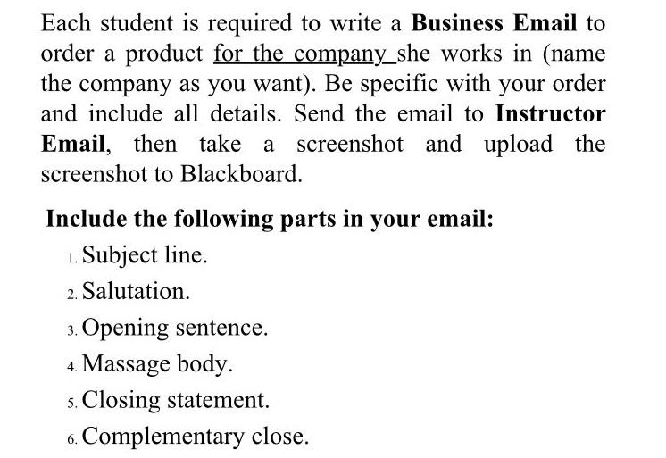 How to write email to a Company