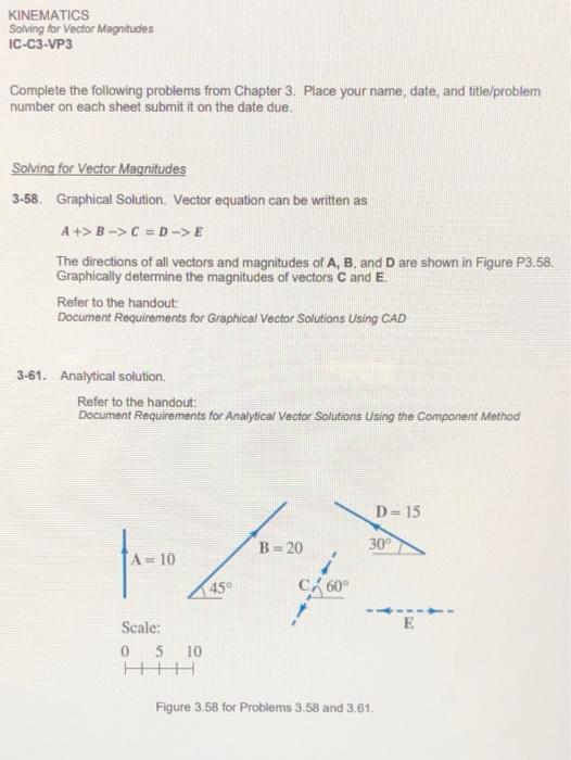 the ultimate vector kinematics assignment answers