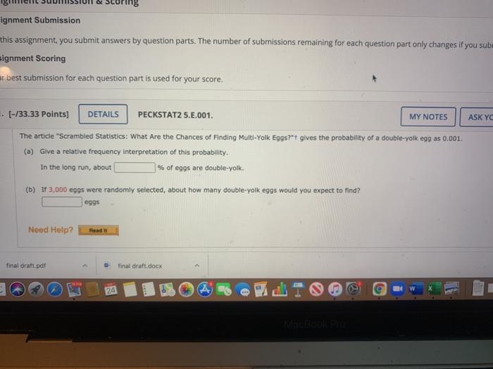 Solved ignment Submission this assignment, you submit | Chegg.com