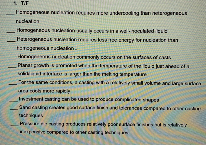 1 Tif Homogeneous Nucleation Requires More Chegg Com