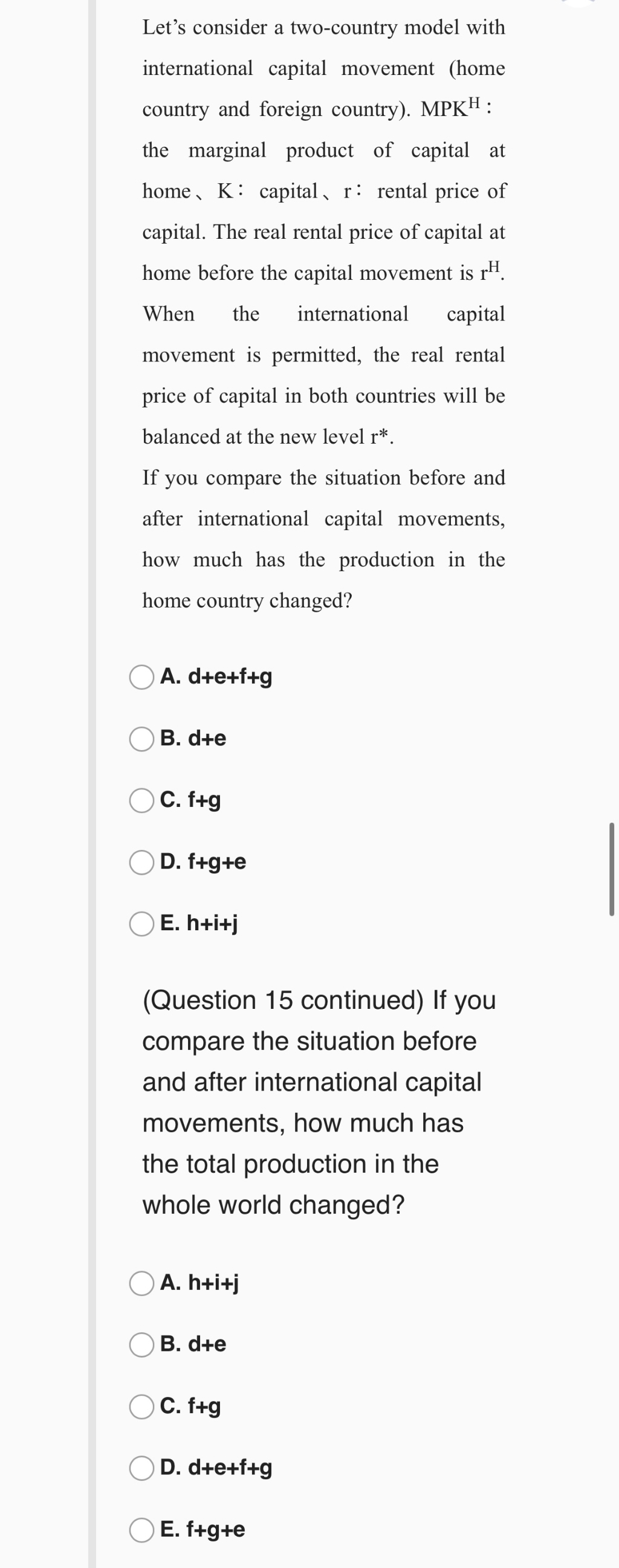 Solved Let's consider a two-country model with international | Chegg.com