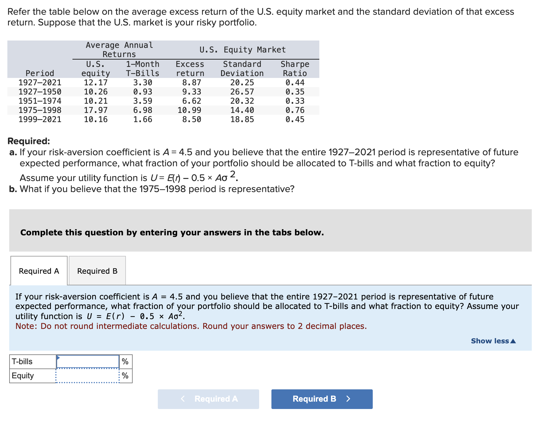 Solved Refer The Table Below On The Average Excess Return Of | Chegg.com