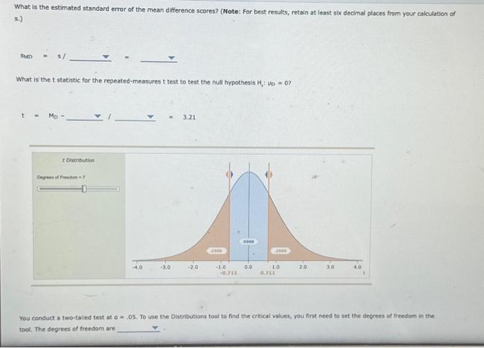Solved What is the estimated standard error of the mean | Chegg.com