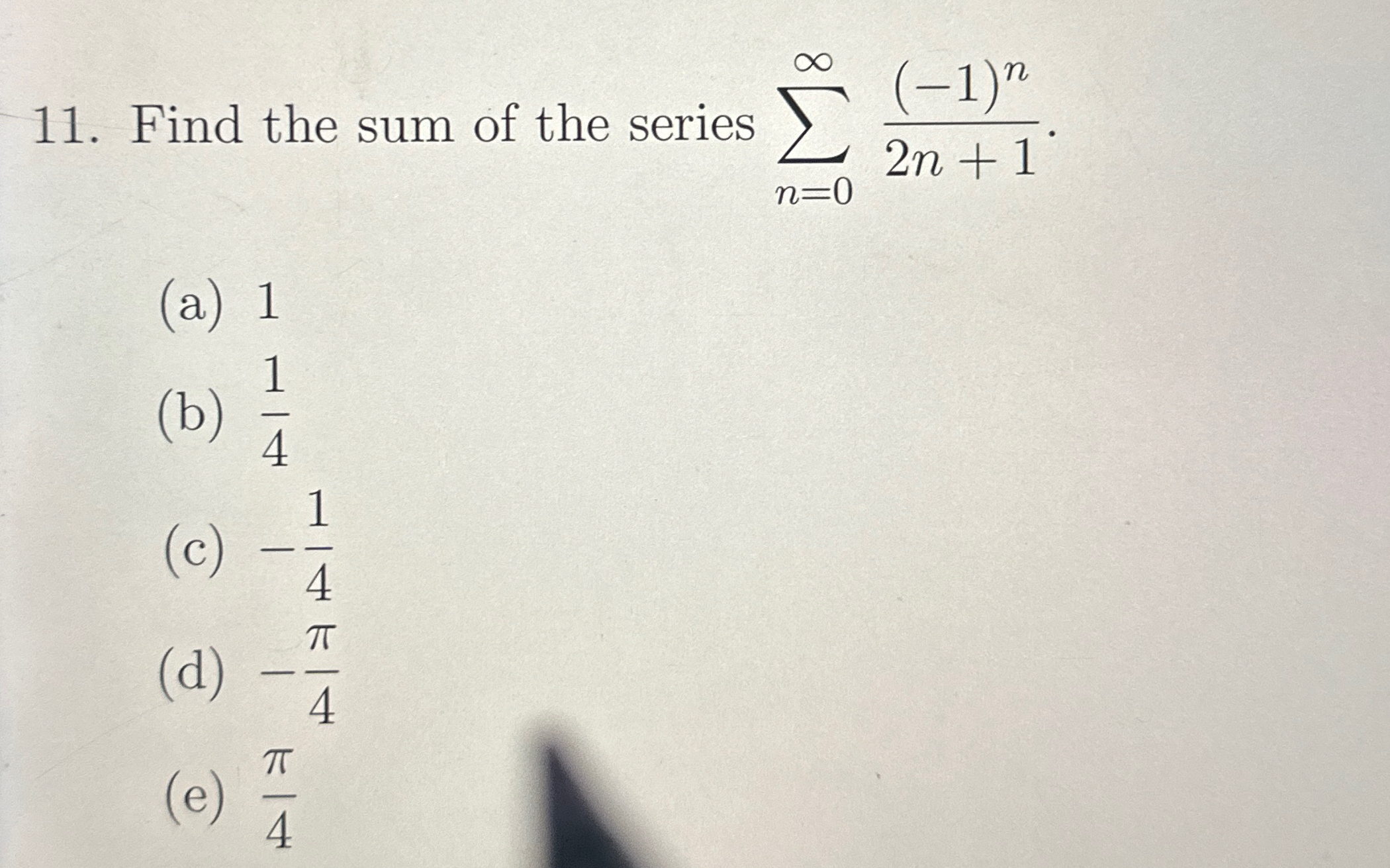 Solved Find the sum of the series | Chegg.com