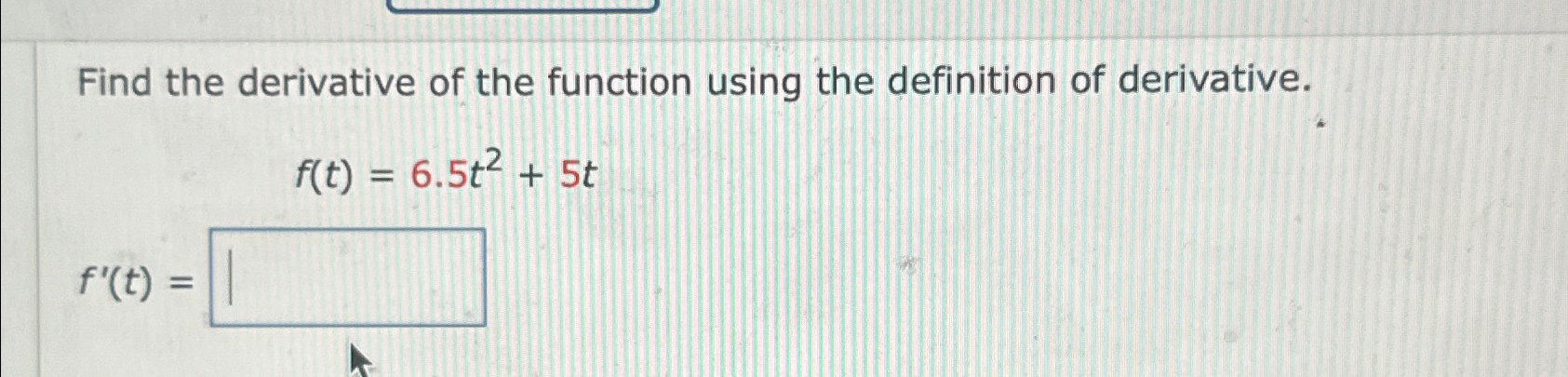 Solved Find the derivative of the function using the | Chegg.com