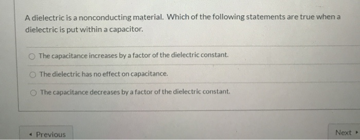 Solved The electric field inside a conductor is Has a | Chegg.com