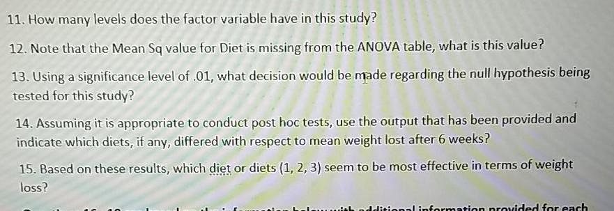 Solved Questions 11-15 are based on the information below | Chegg.com