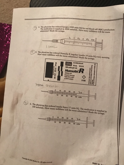 Solved supplied in 100 units/mL. How many milliliters will