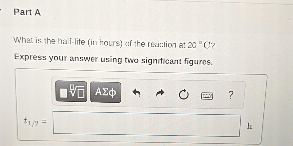 Solved Consider The First Order Decomposition Of H2o2