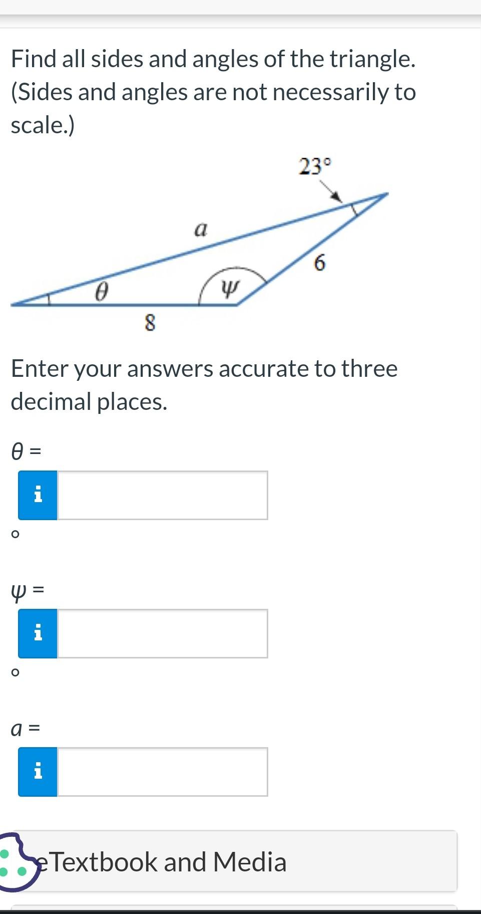 Solved Find all sides and angles of the triangle. (Sides and