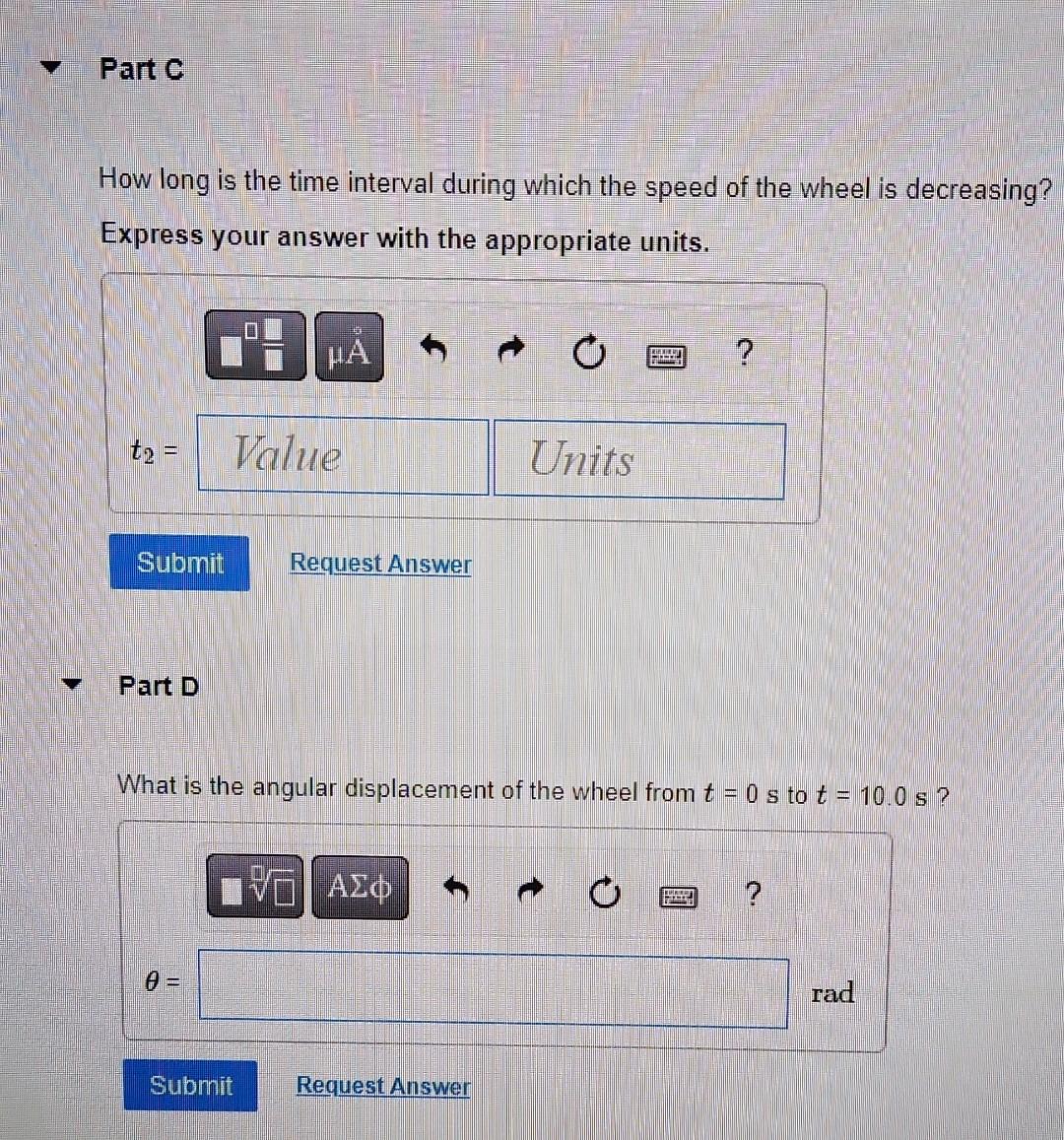 Solved A wheel is rotating about an axis that is in the | Chegg.com