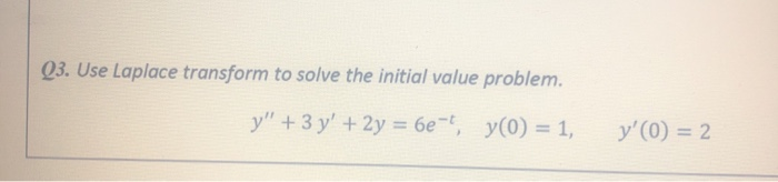 Solved Differential equations Please solve as soon as | Chegg.com