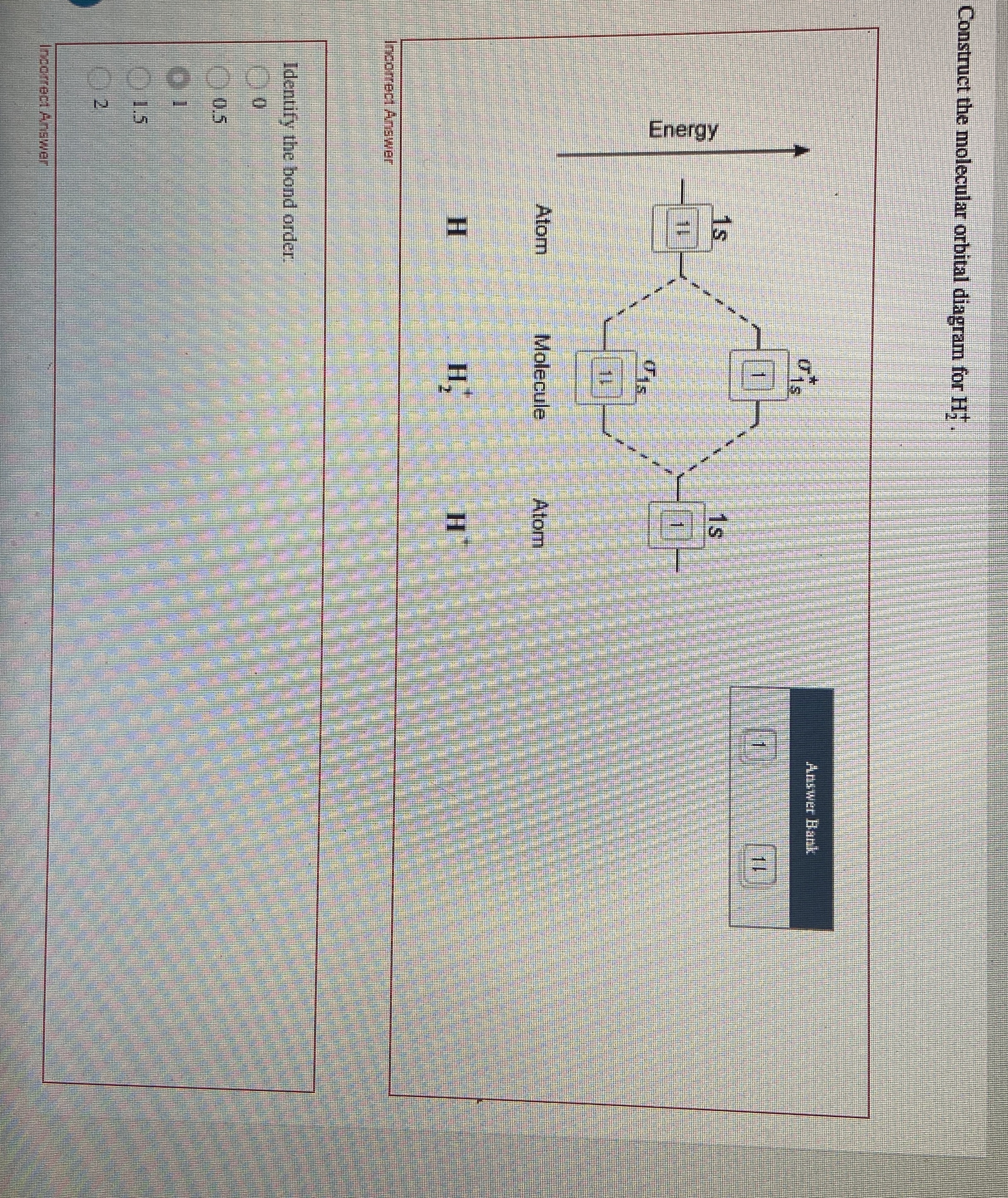 Solved Construct the molecular orbital diagram for | Chegg.com