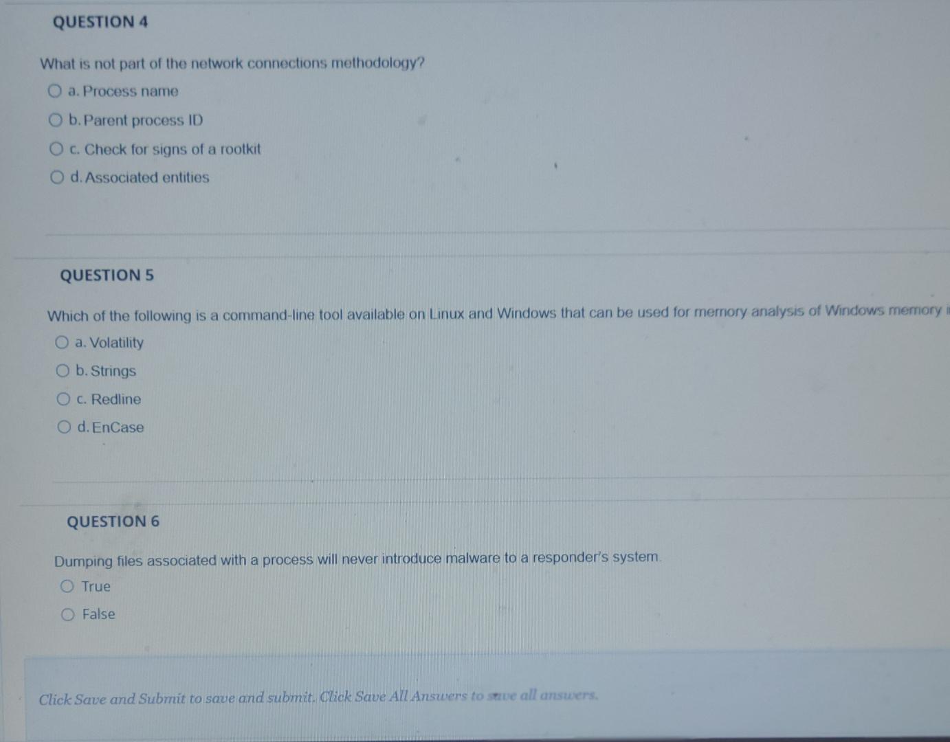 Solved QUESTION 4What is not part of the network connections | Chegg.com