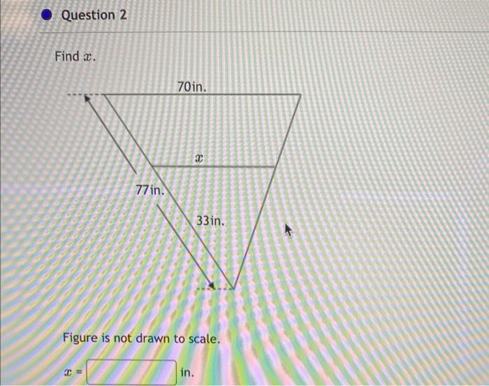 solved-find-x-figure-is-not-drawn-to-scale-chegg