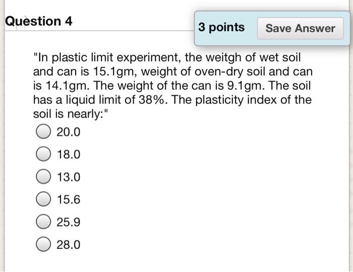 Solved Question 1 4 Points Save Answer A Constant Head