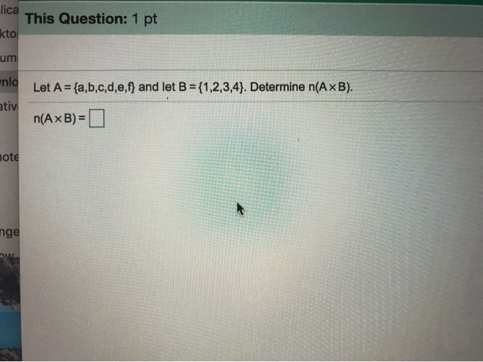 Solved Let A ={a,b,c,d,e,f} And Let B = {1,2,3,4}. Determine | Chegg.com