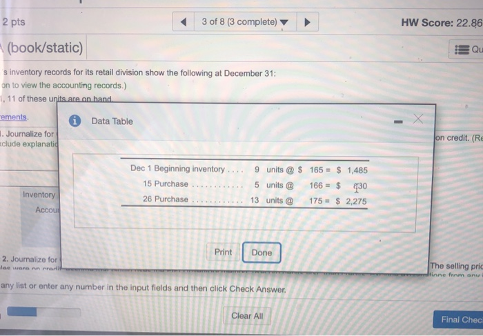 Solved Homework: Chapter 6 Homework Save 3 Of 8 (3 Complete) | Chegg.com