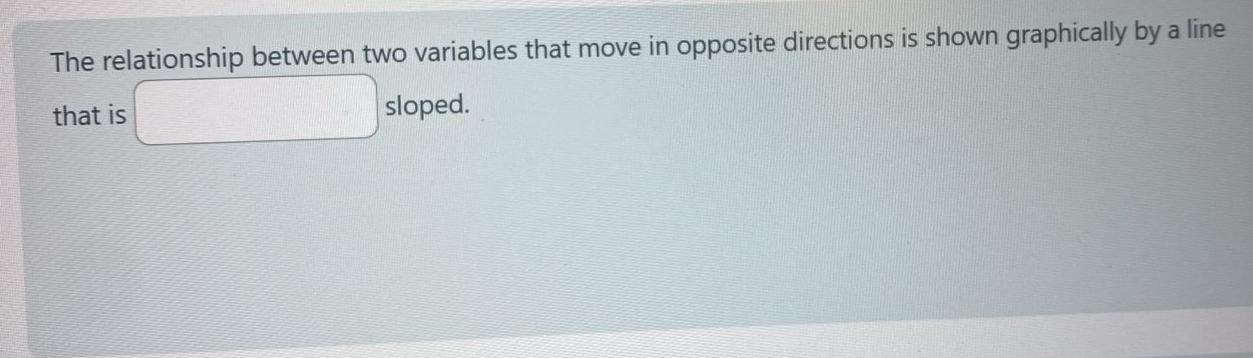 Solved The relationship between two variables that move in | Chegg.com