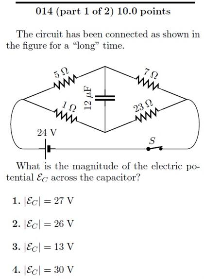 Solved The circuit has been connected as shown in the figure | Chegg.com