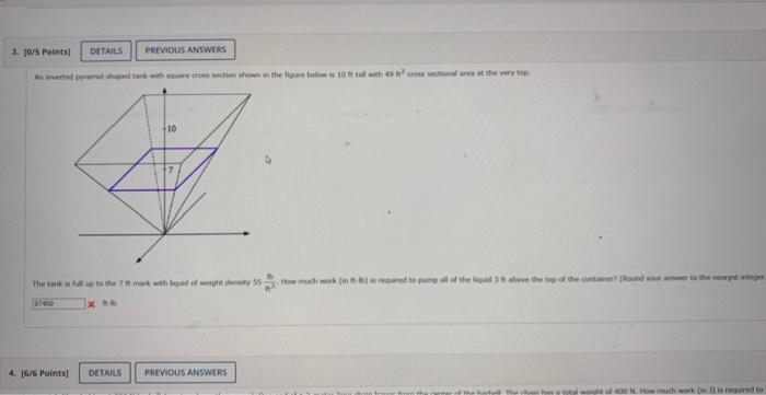 Solved 3. [ous Points] DetAlLs pervious ANswens 4. [Gi6 | Chegg.com