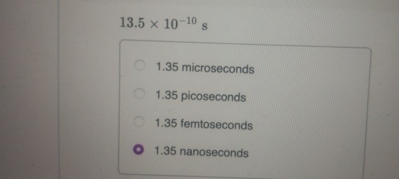 5 Microseconds Solved 13.5×10-10s1.35 microseconds1.35 picoseconds1.35 | Chegg.com