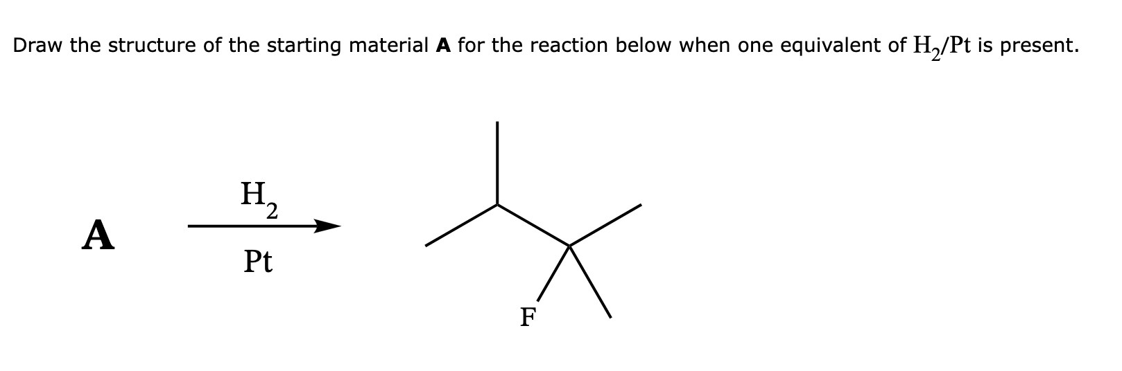 Solved Draw the structure of the starting material A for the | Chegg.com
