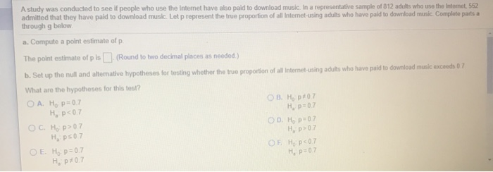 Solved A study was conducted to see if people who use the | Chegg.com