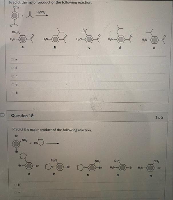 Solved Predict the major product of the following reaction. | Chegg.com