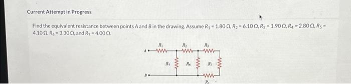 Solved Find The Equivalent Resistance Between Points A And B | Chegg.com