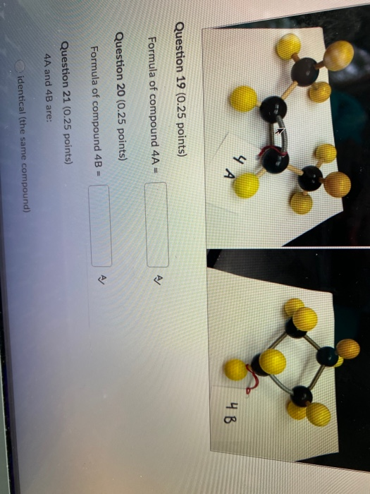 Solved 4 A 4 B Question 19 (0.25 points) AJ Formula of | Chegg.com