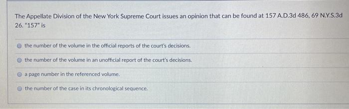 Appellate term outlet decisions