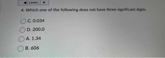 Solved 6. When multiplying measurements with significant | Chegg.com