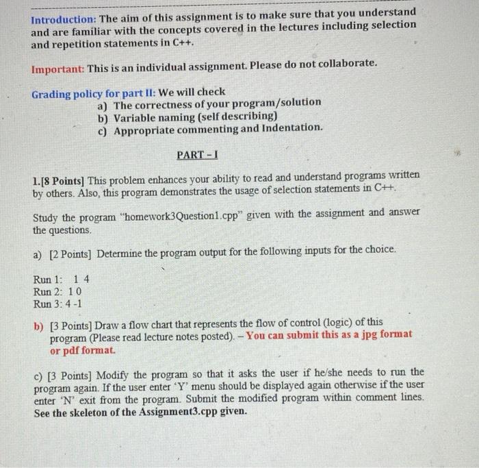 Solved Introduction: The aim of this assignment is to make | Chegg.com