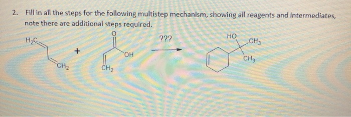 Solved 2. Fill in all the steps for the following multistep | Chegg.com
