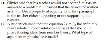 Explain Your Answer In Solved How could you explain your answers to a student? | Chegg.com