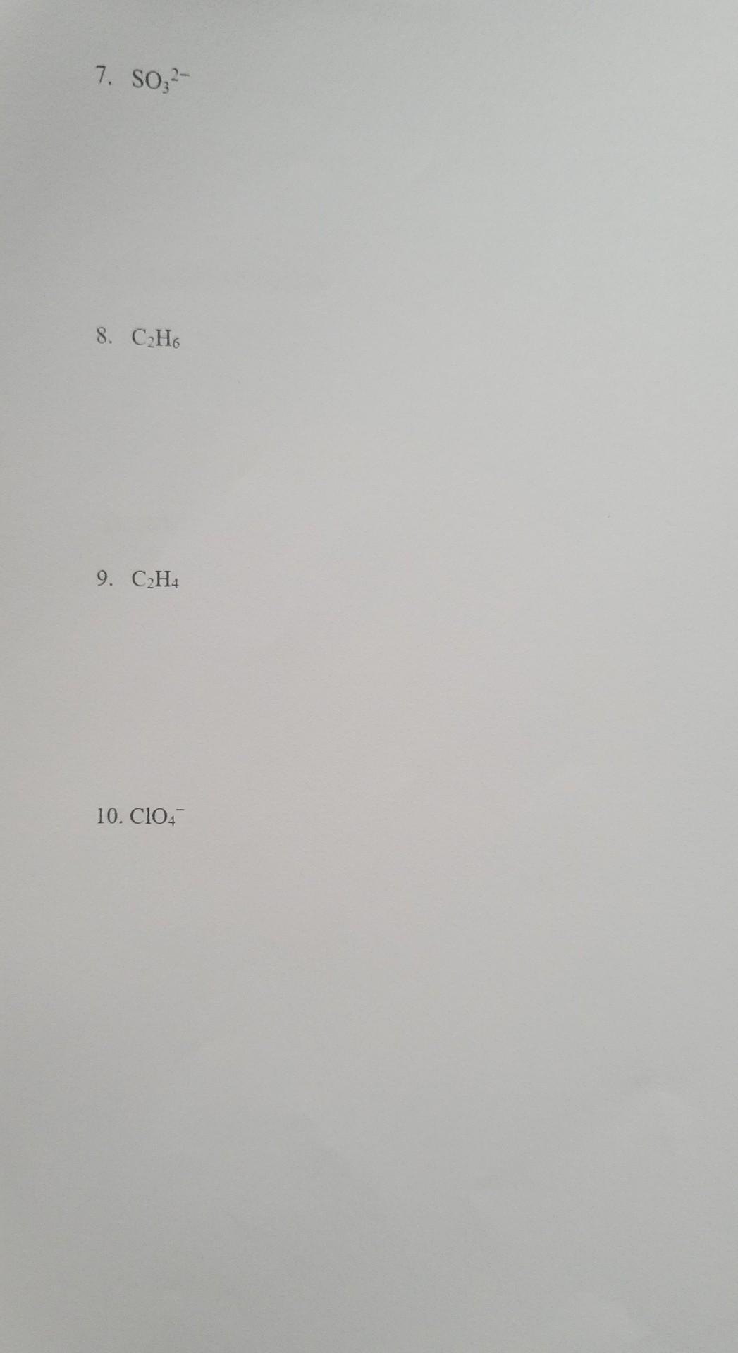 Solved Lewis Structures A. Draw Lewis Structures of Chegg