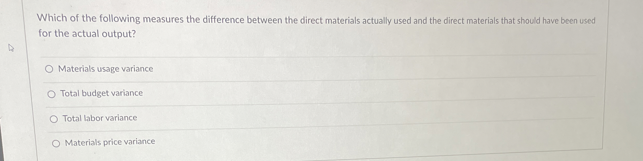 Which of the following measures the difference | Chegg.com