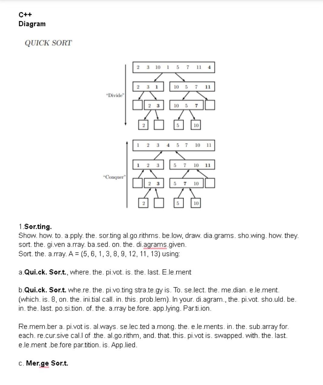 Solved Please Answer A B And C. The Diagram Given Is Example | Chegg.com