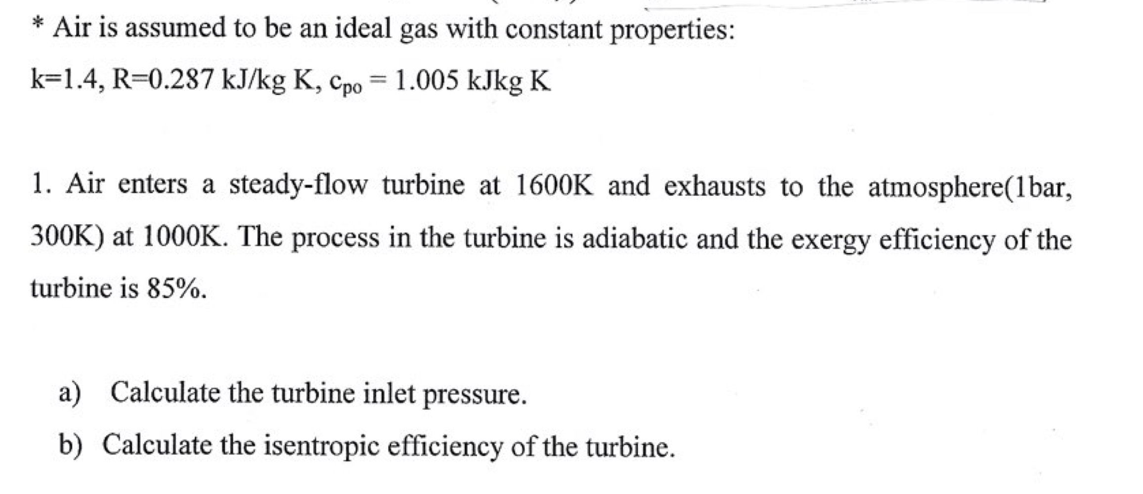 Solved Air is assumed to be an ideal gas with constant