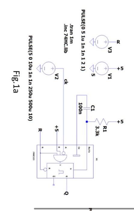 LTspice solution meeded.1) Using the 74HC123 part in | Chegg.com